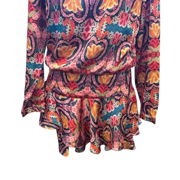 PatBo Silk Dress Woman's Size 38 Long Sleeve Dress - Picture 3 of 10